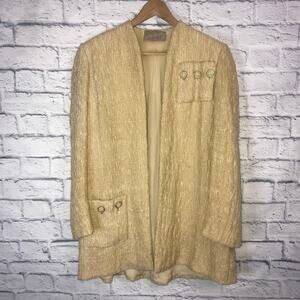 VINTAGE Jacquelyn Ross Gold Blazer